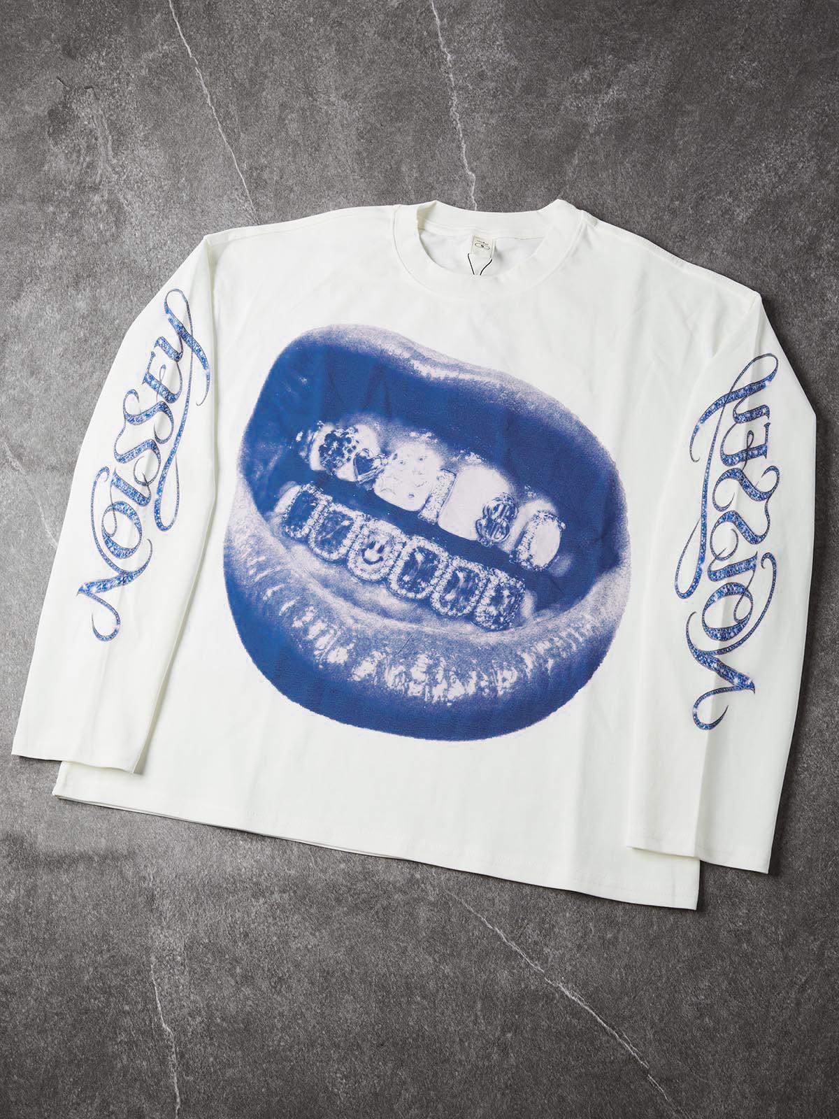 Camgöbeği Grillz Beyaz Unisex Uzun Kollu Tişört