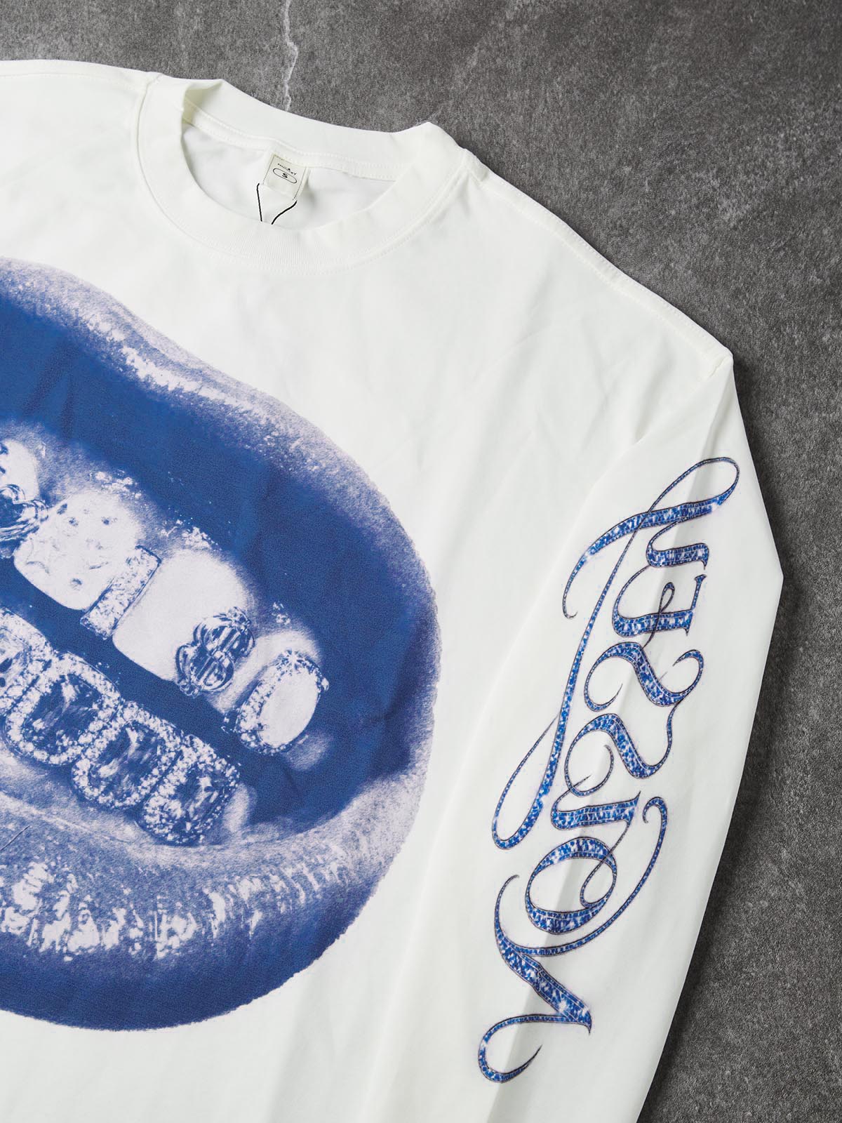 Camgöbeği Grillz Beyaz Unisex Uzun Kollu Tişört