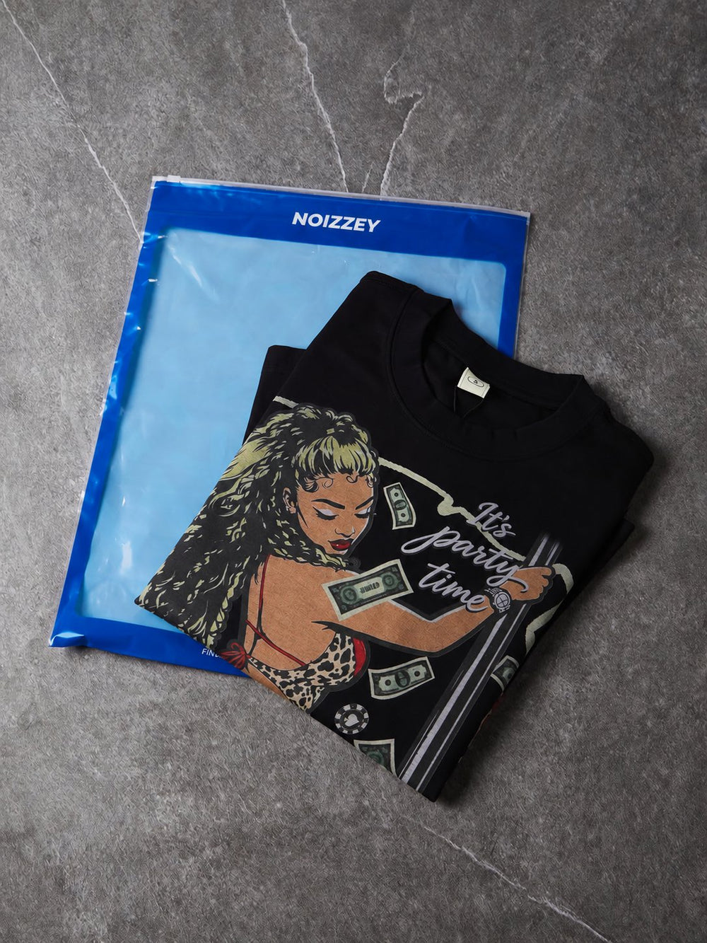 Leopar Dansçı Siyah Unisex Uzun Kollu Tişört
