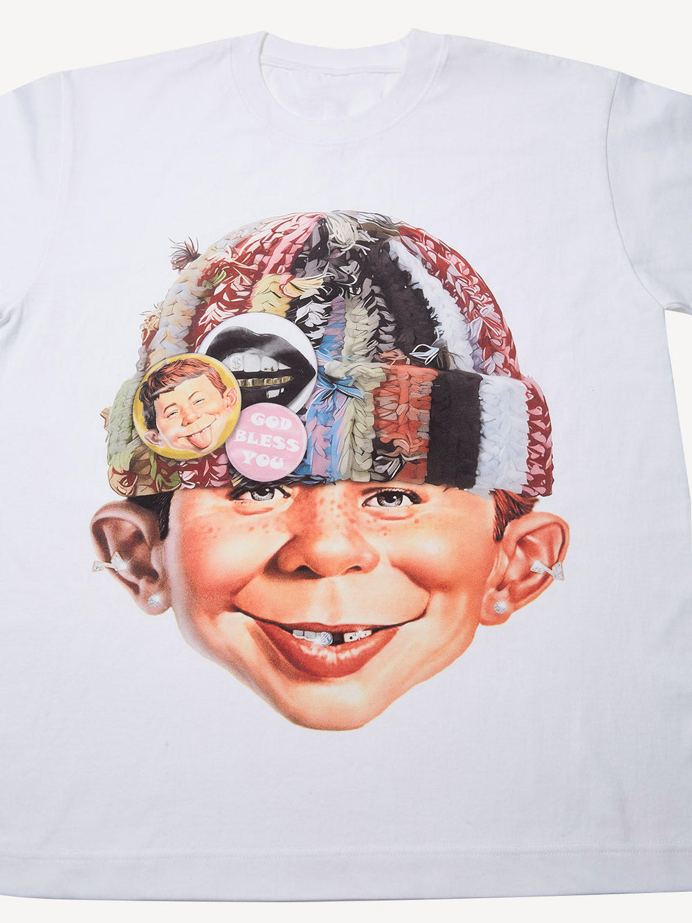 Örme Şapkalı Asi Çocuk Unisex Tişört