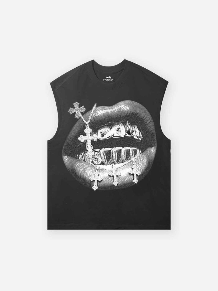 Vintage Haç Grillz Unisex Atlet