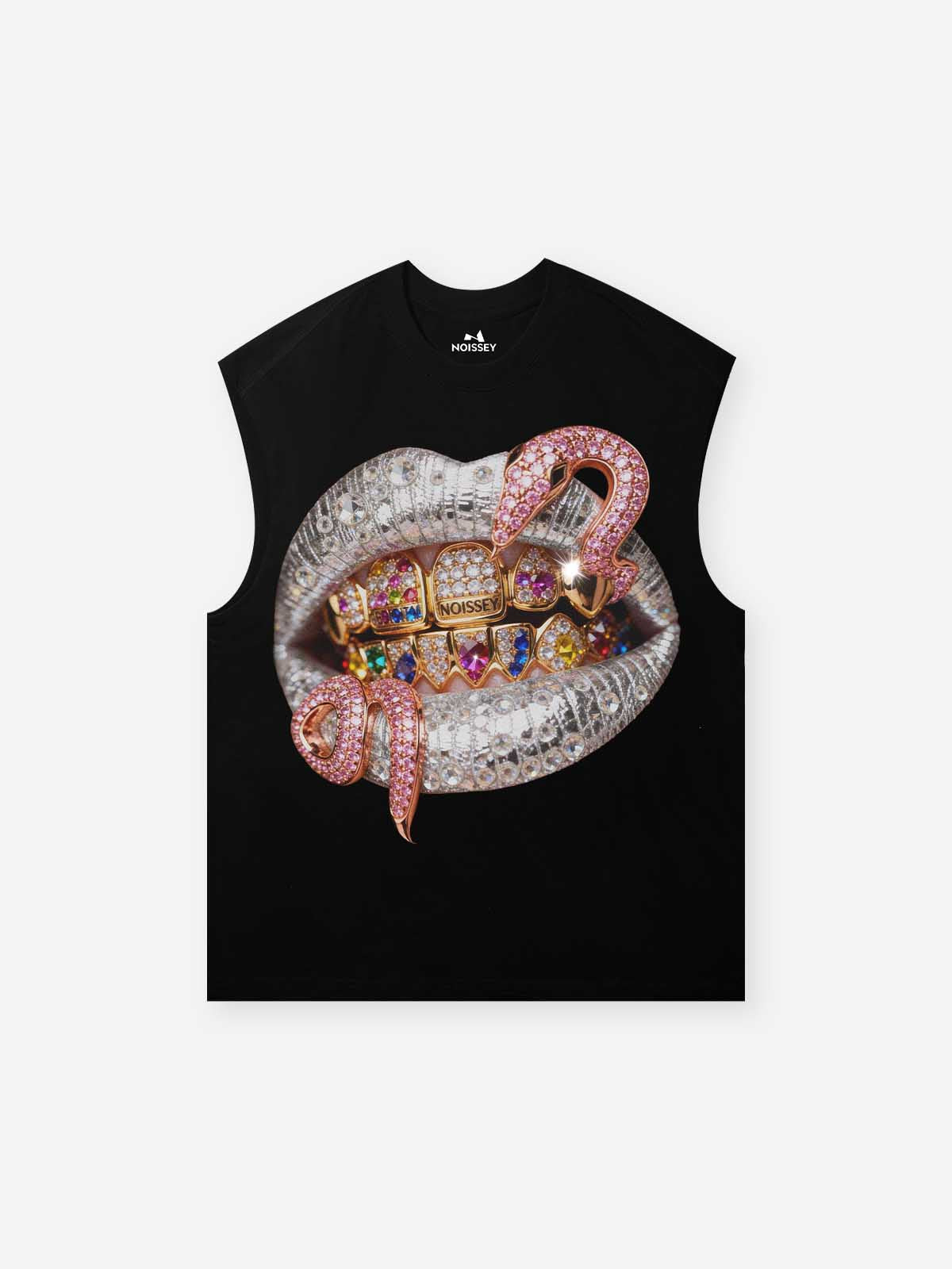 Pink Snake Lips Siyah Unisex Atlet
