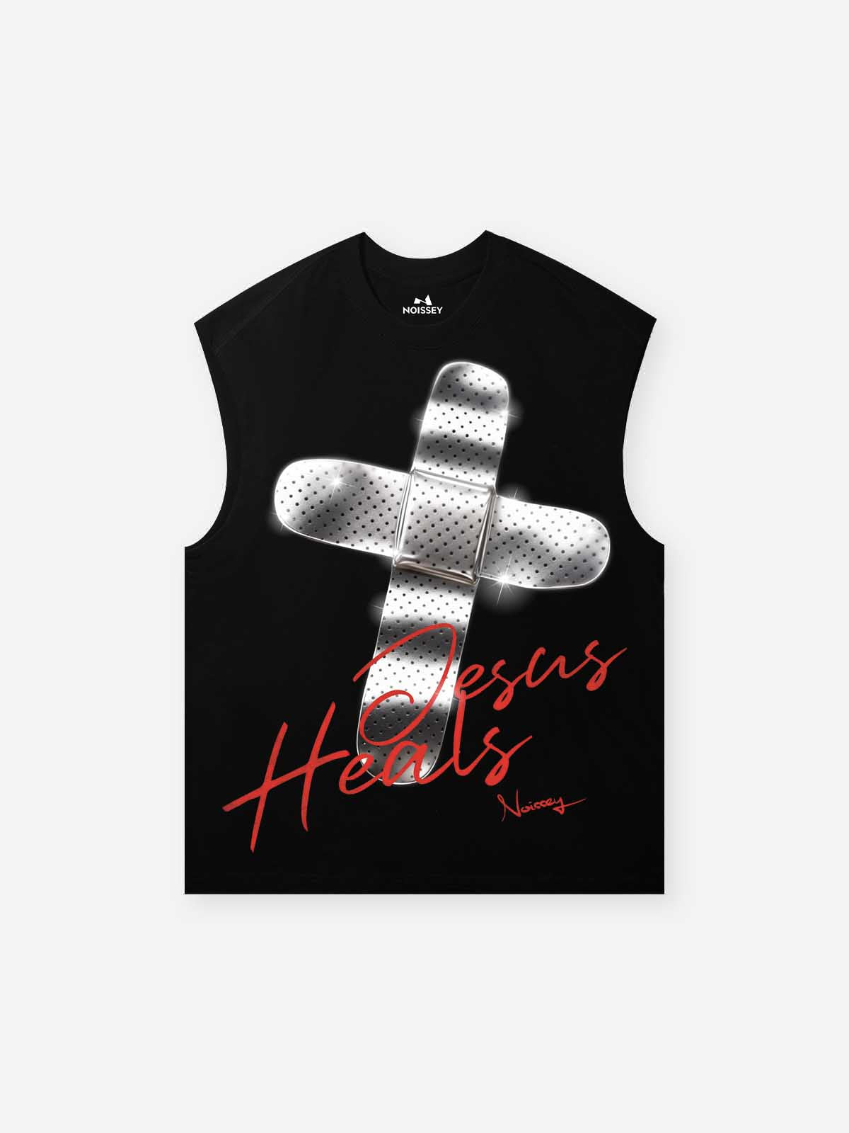Metalik Bandaj Haç Siyah Unisex Atlet