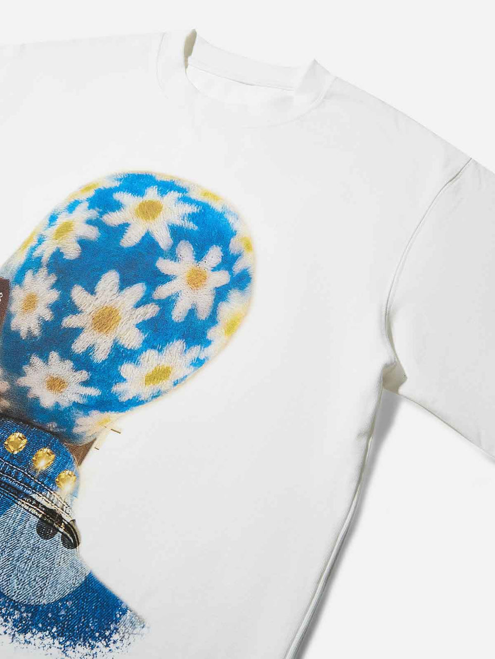 Mavi Papatya Saç Unisex Tişört