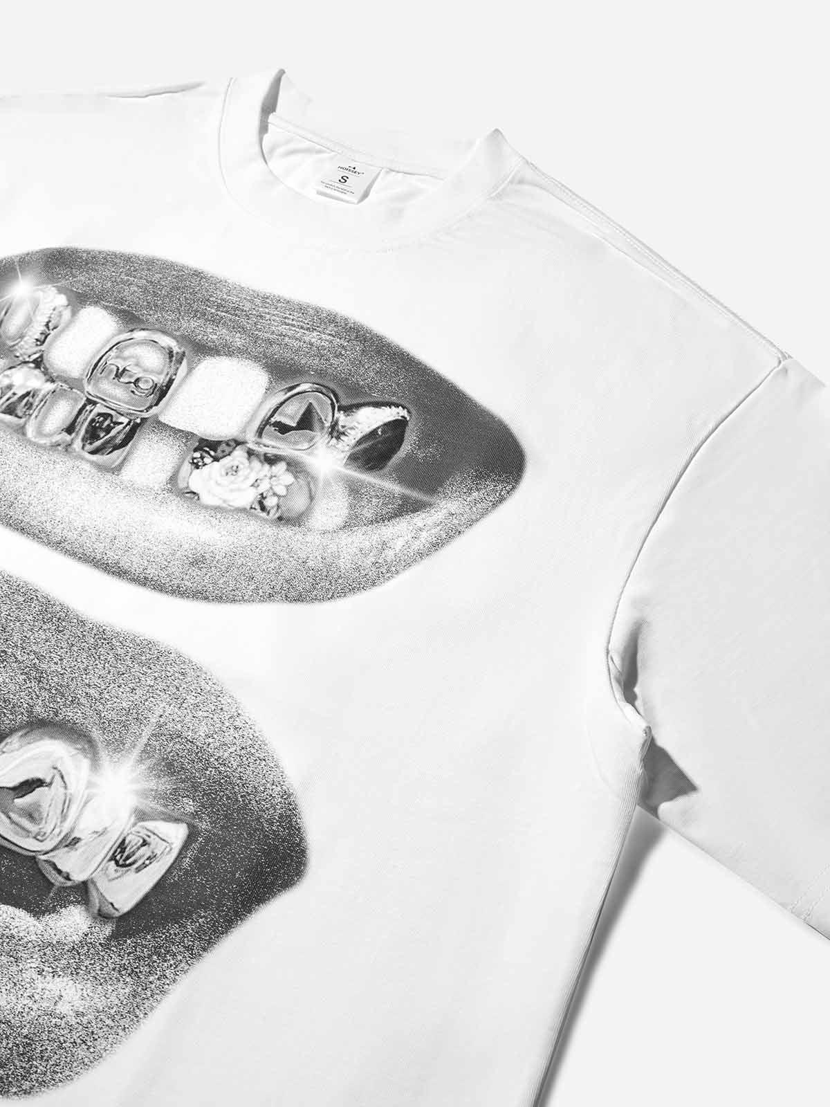 Retro Siyah Grillz Unisex Tişört
