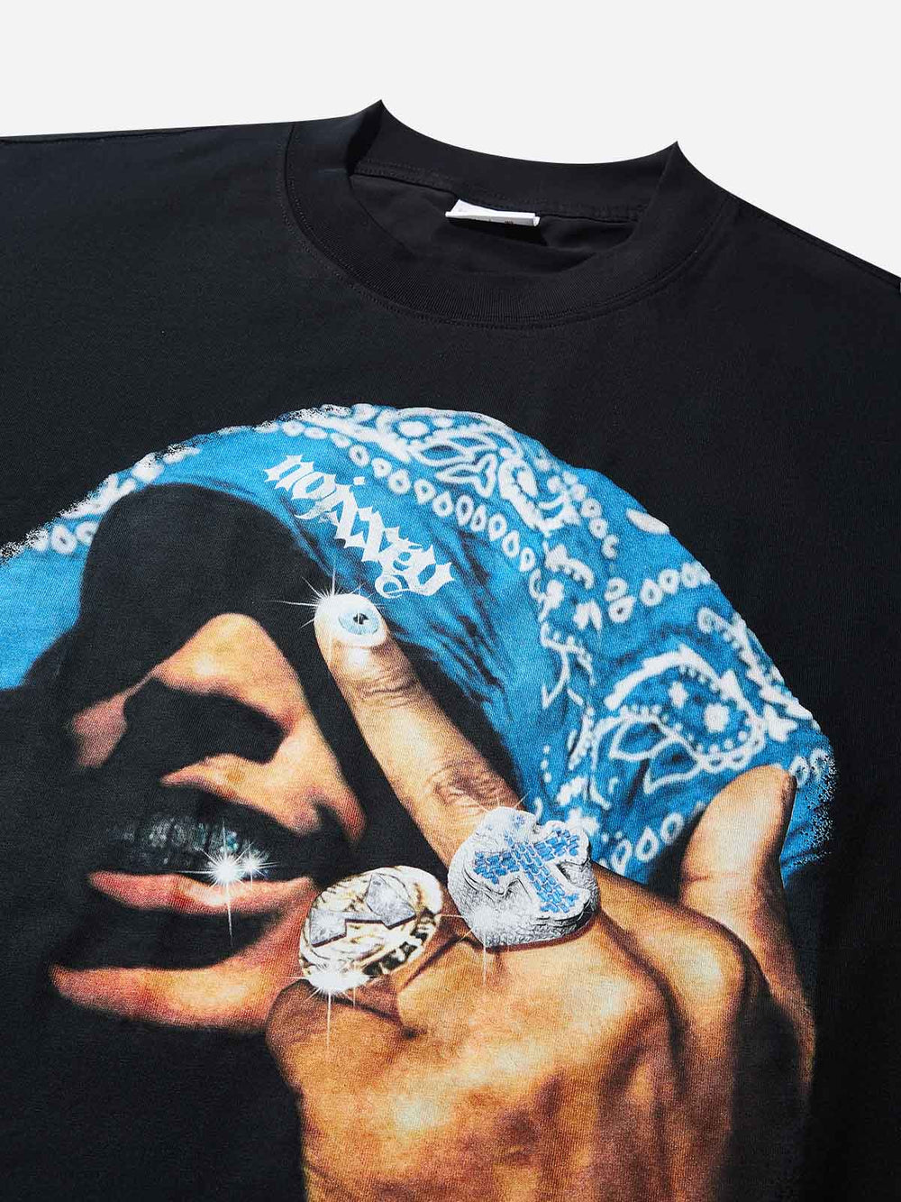 Mavi Bandana Figür Unisex Tişört