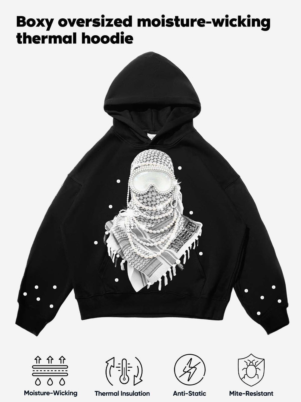 İnci Çöl Başlık Unisex Kapüşonlu Sweatshirt