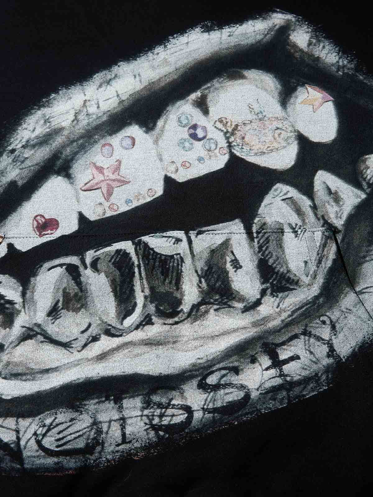 Kalem Çizimi Grillz Unisex Kapüşonlu Sweatshirt