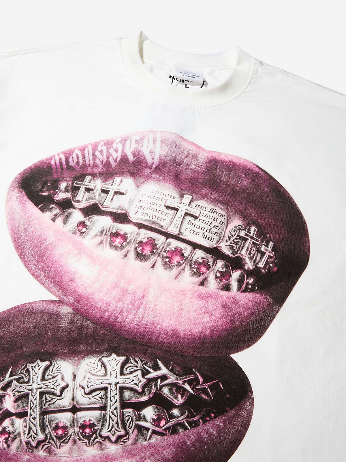 Metal Haç Grillz Unisex Tişört
