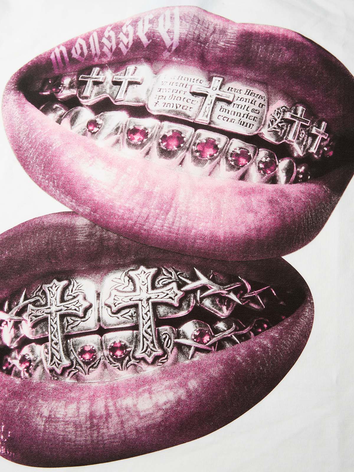 Metal Haç Grillz Unisex Tişört