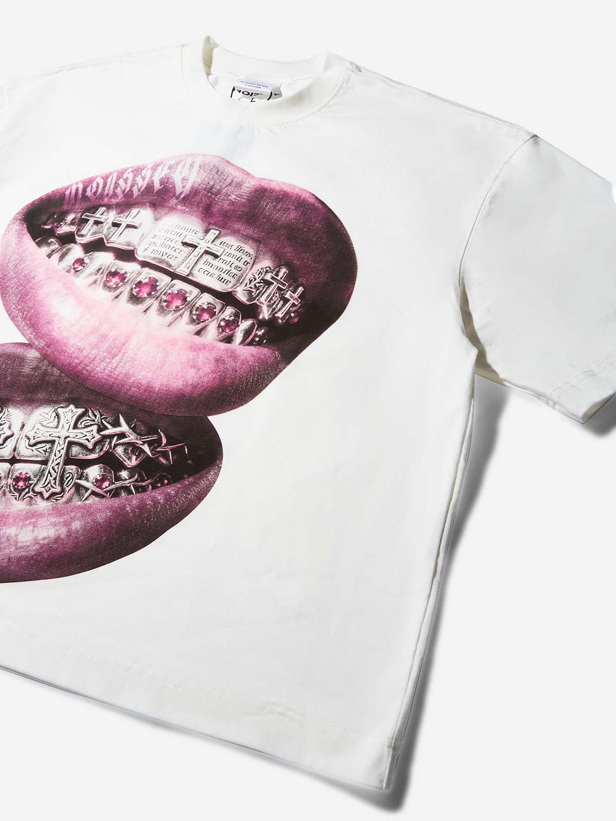 Metal Haç Grillz Unisex Tişört