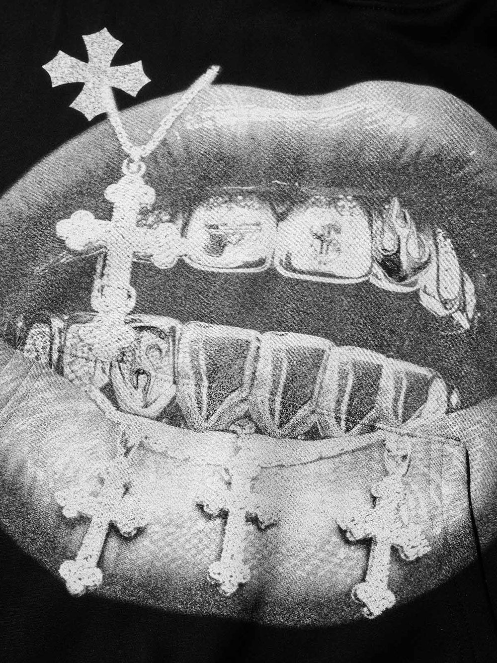 Termal Haç Grillz Unisex Kapüşonlu Sweatshirt