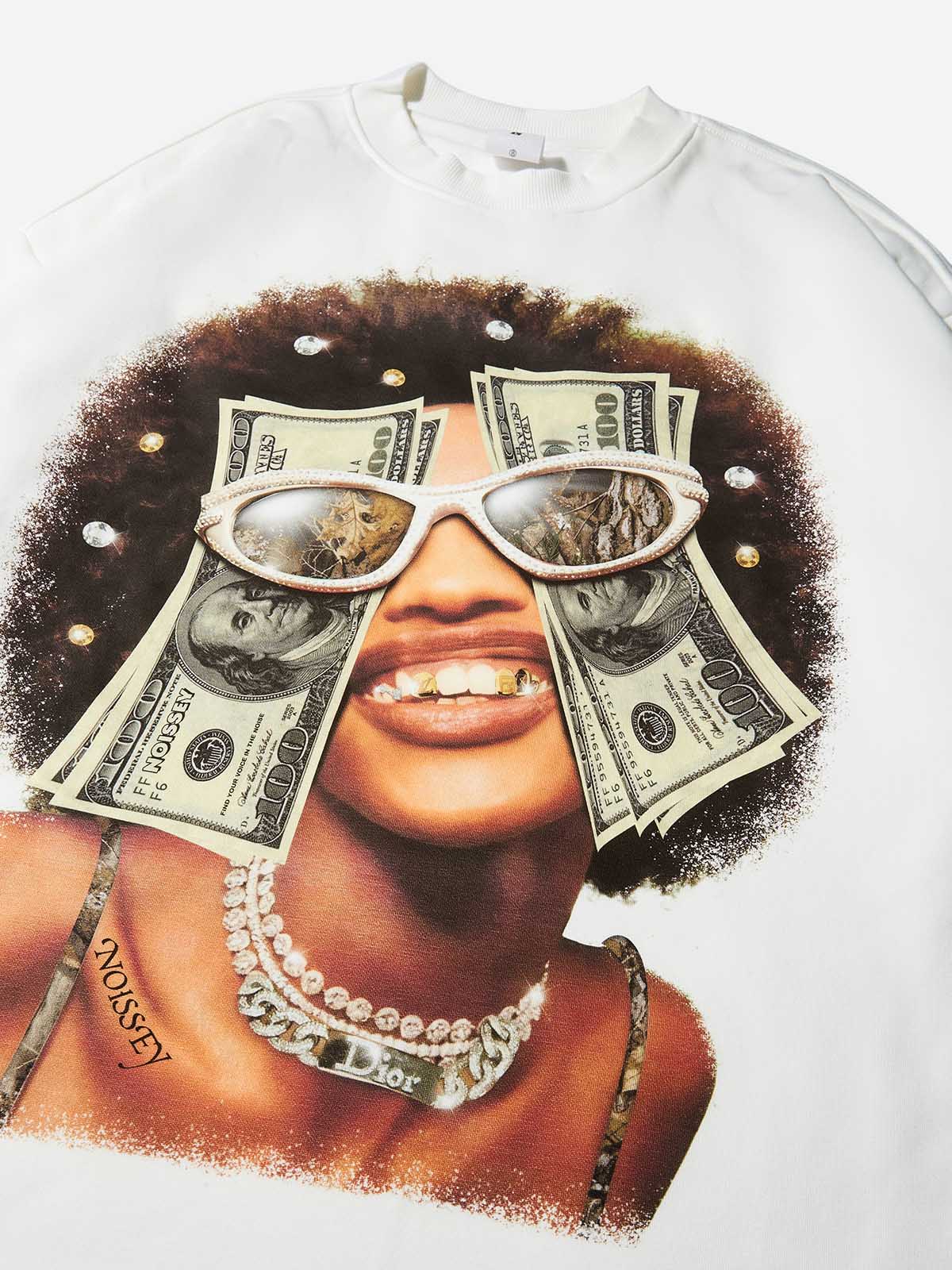 All We Need Is Money Unisex Uzun Kollu Tişört