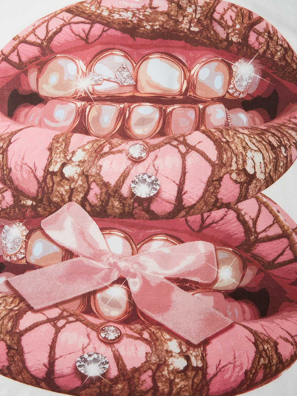 Pembe İnci Grillz Unisex Tişört