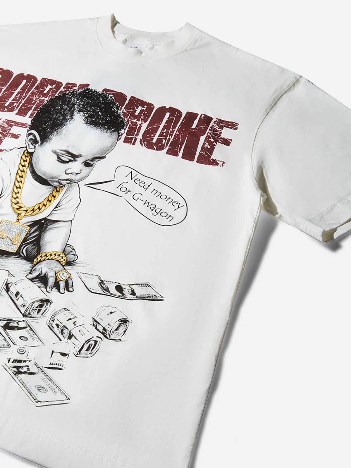 Born Broke Die Rich Unisex Tişört