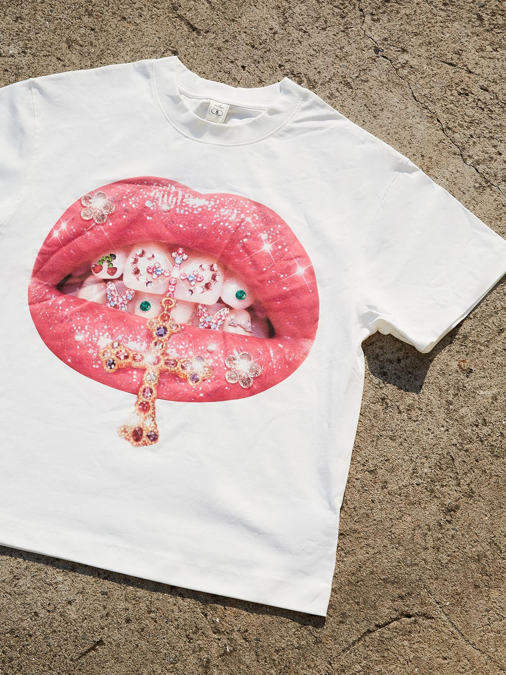 Taşlı Grillz Unisex Tişört