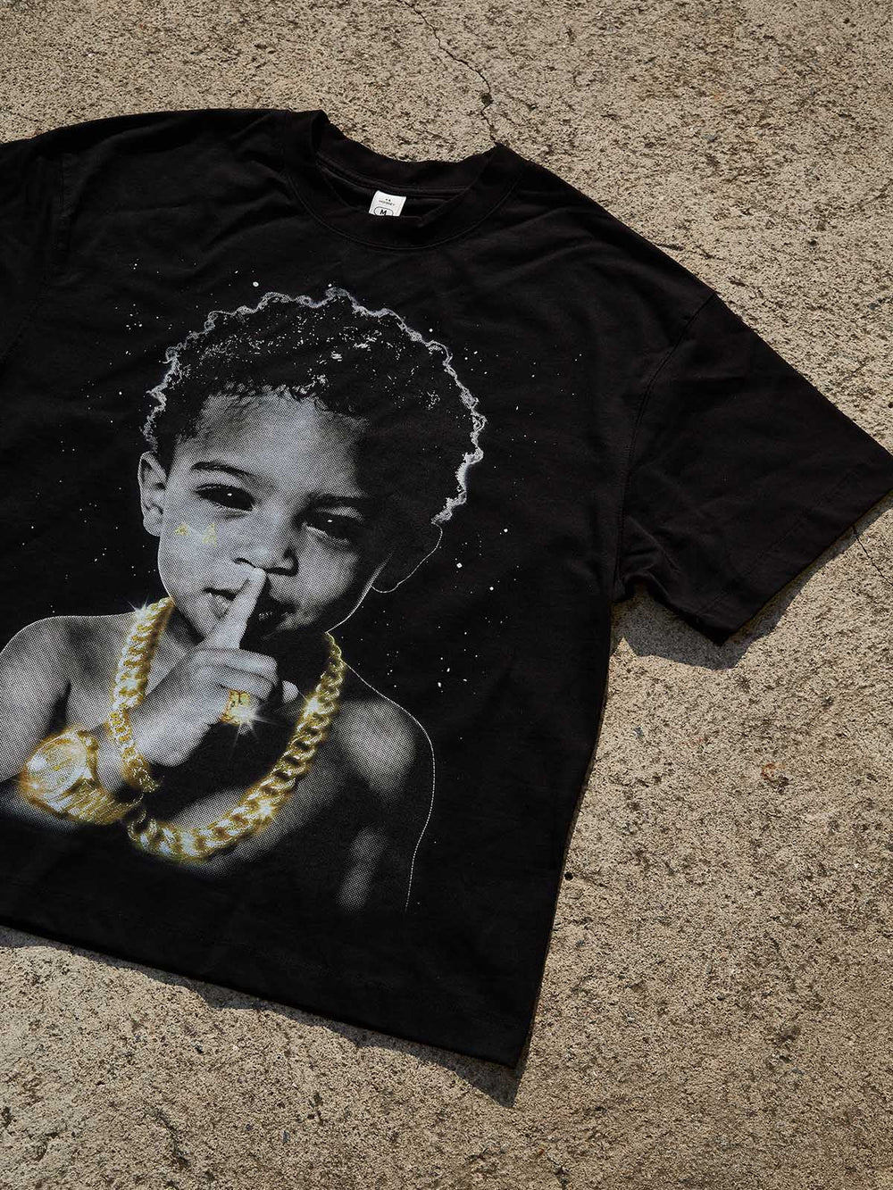 Silence is Golden Siyah Unisex Tişört