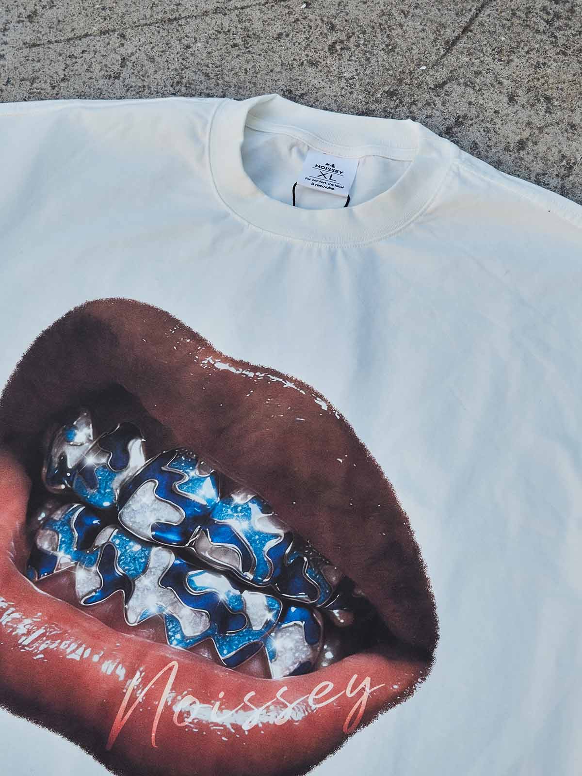 Mavi Kamuflaj Grillz Unisex Tişört