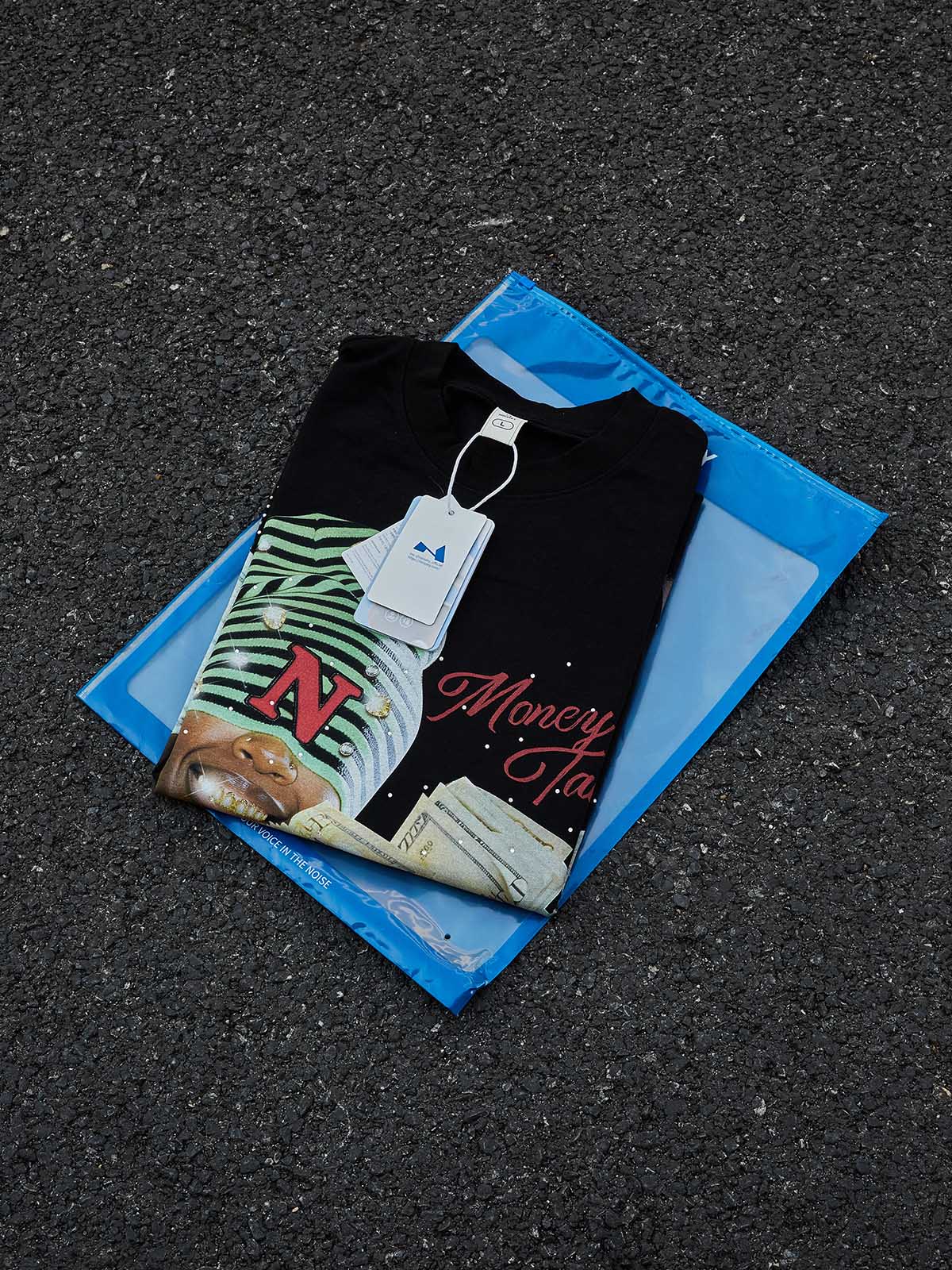 Money Talks Siyah Unisex Tişört