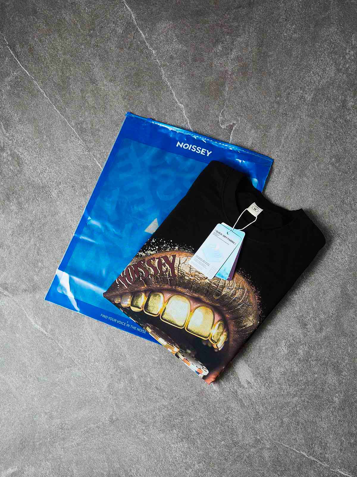 Altın Poker Grillz Siyah Unisex Tişört