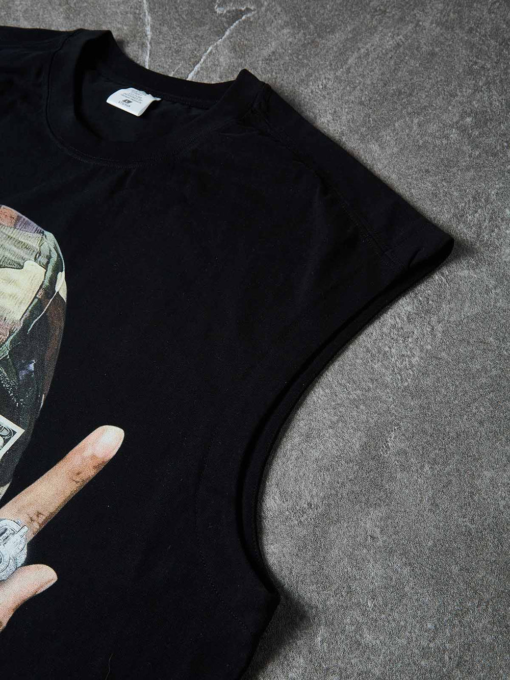 Kamuflaj Para Figürü Siyah Unisex Atlet