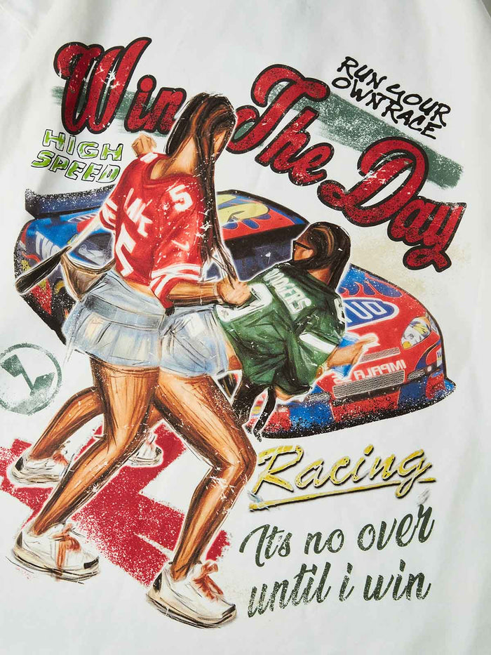 Win the Day Unisex Uzun Kollu Tişört