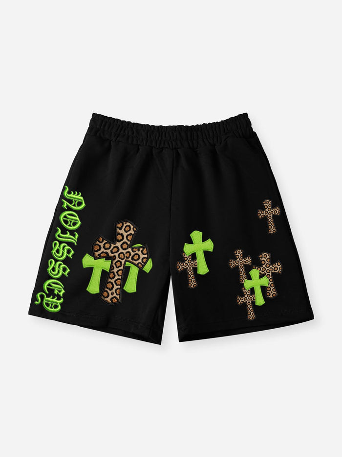 LEOPARD CROSS Unisex Şort
