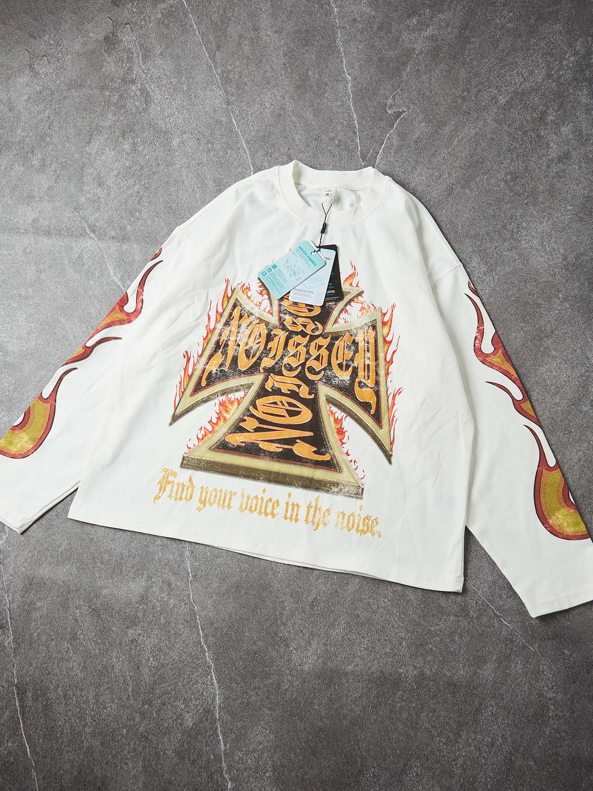 INFERNO CROSS Unisex Uzun Kollu Tişört