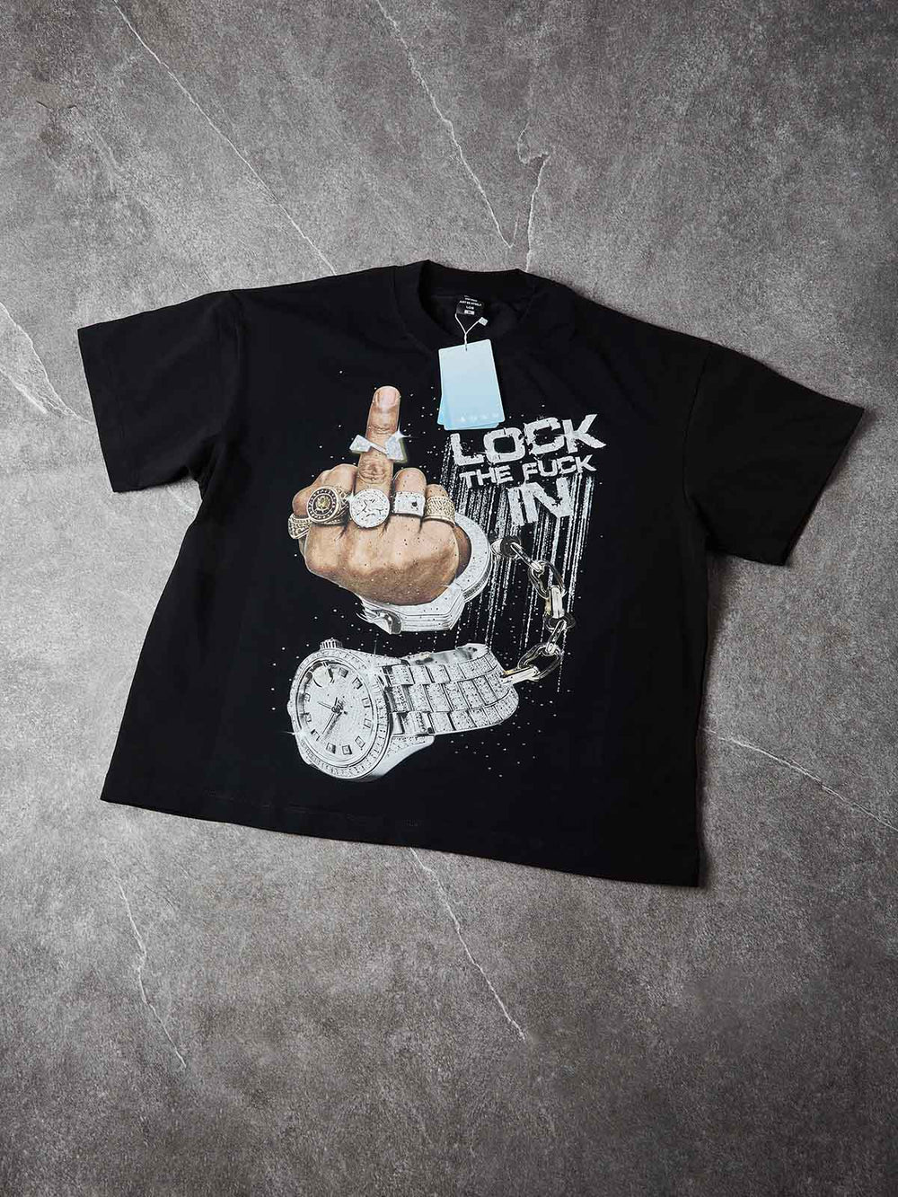 LOCK THE FUCK IN Unisex Tişört