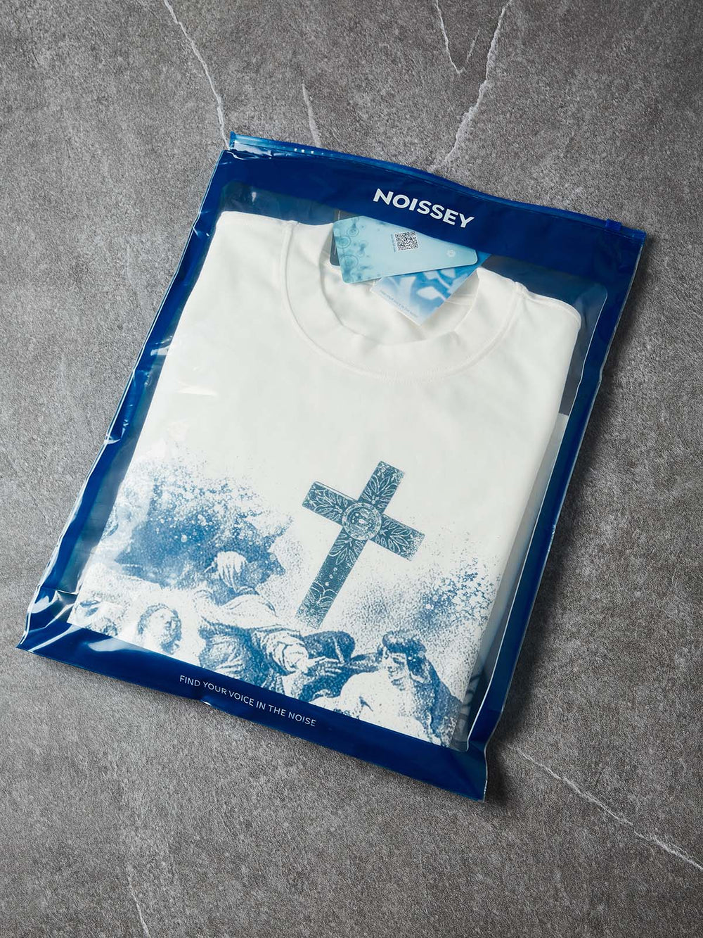 Trust God's Plan Mavi Unisex Uzun Kollu Tişört
