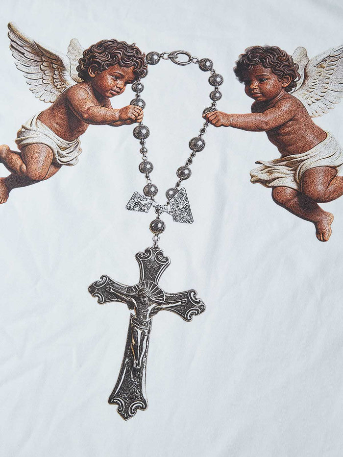 Cherub Divine Faith Beyaz Unisex Tişört
