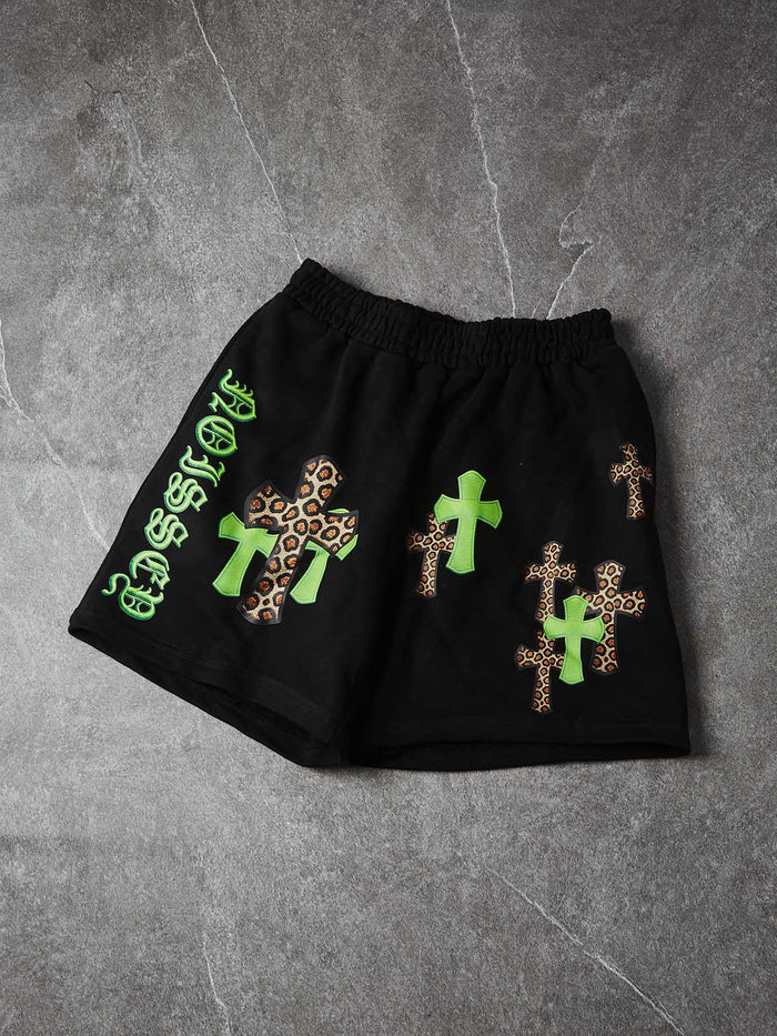 LEOPARD CROSS Unisex Şort