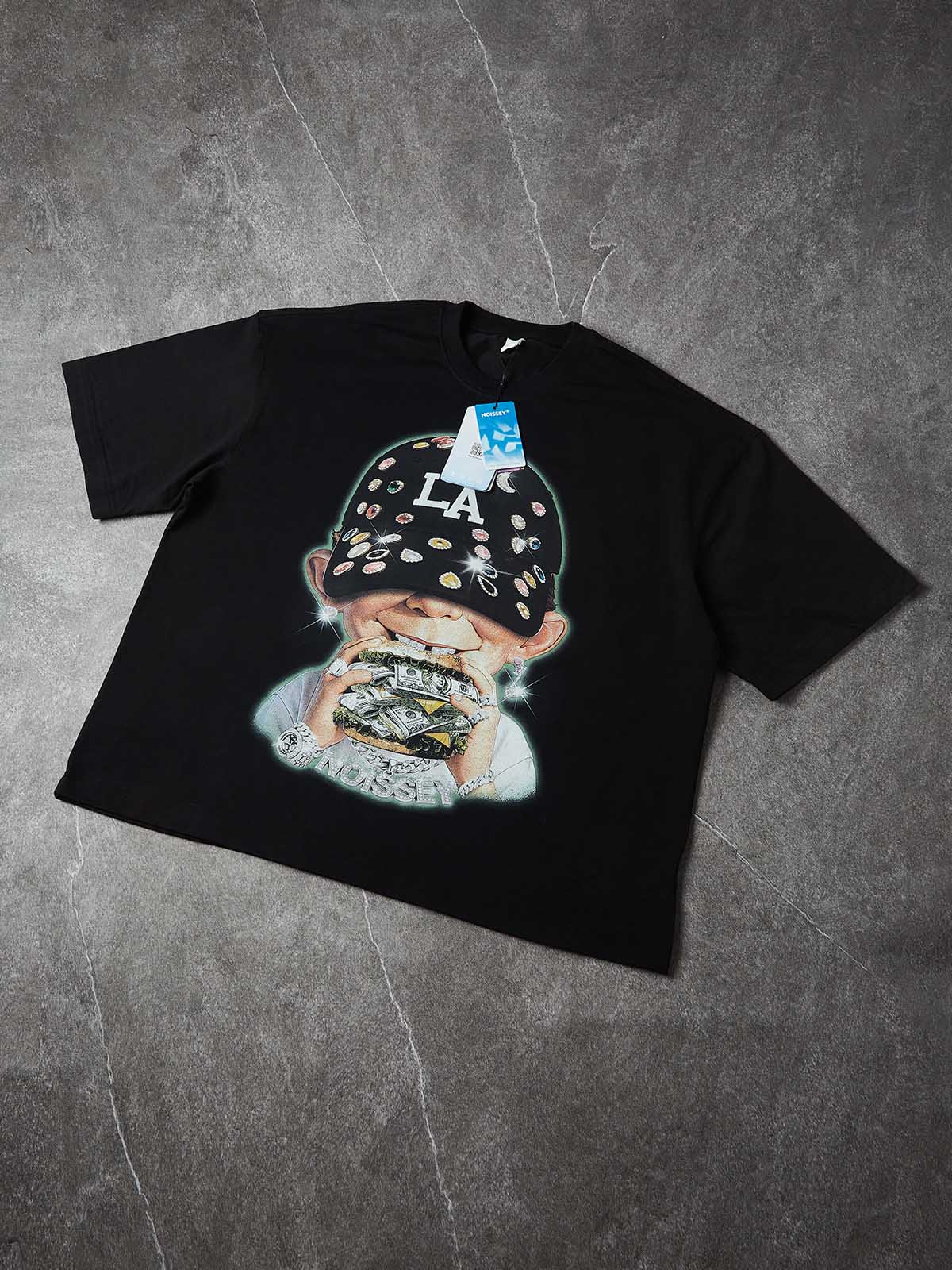 MONEY BURGER Siyah Unisex Tişört