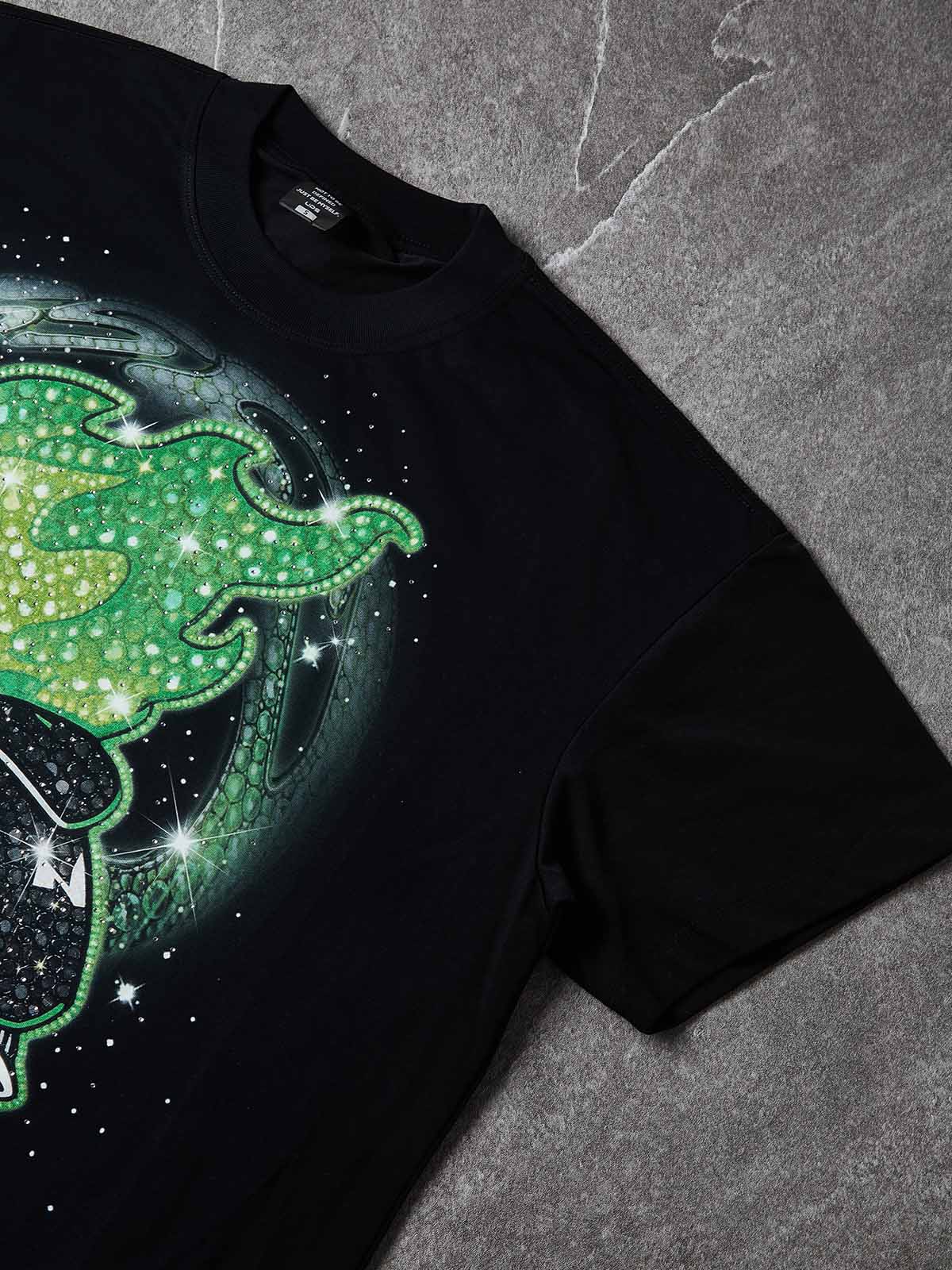 Run Forever Kristal Siyah Unisex Tişört