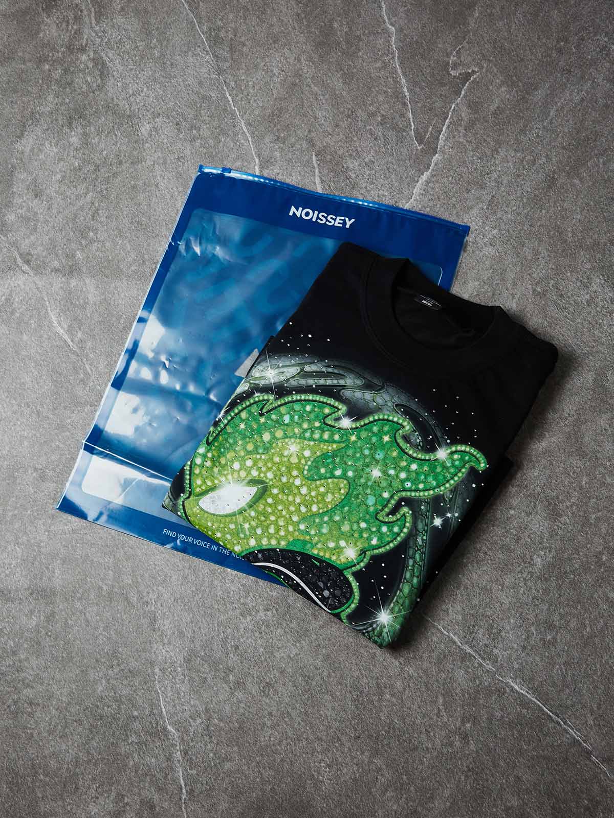 Run Forever Kristal Siyah Unisex Tişört
