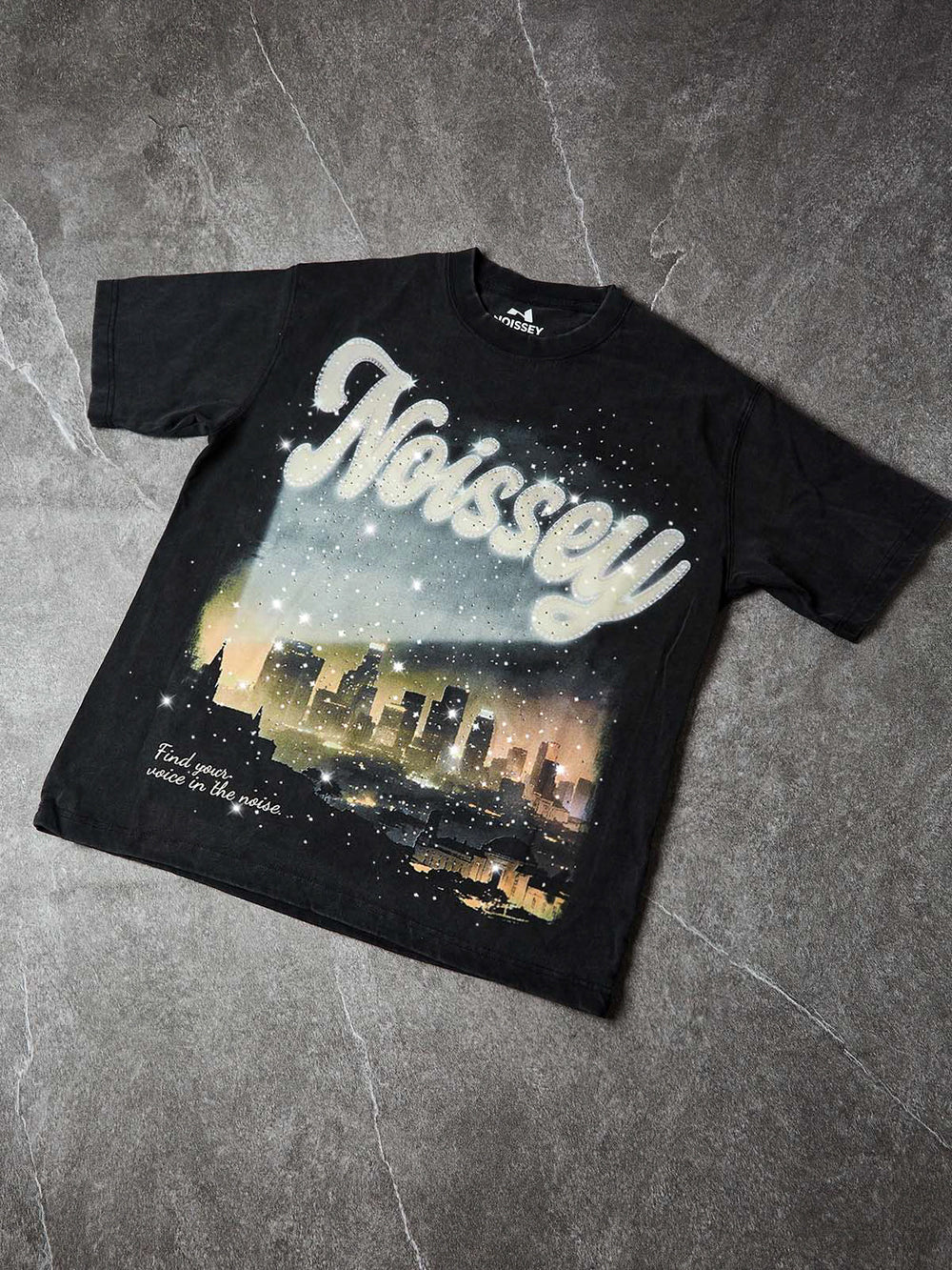 City Lights Siyah Unisex Tişört