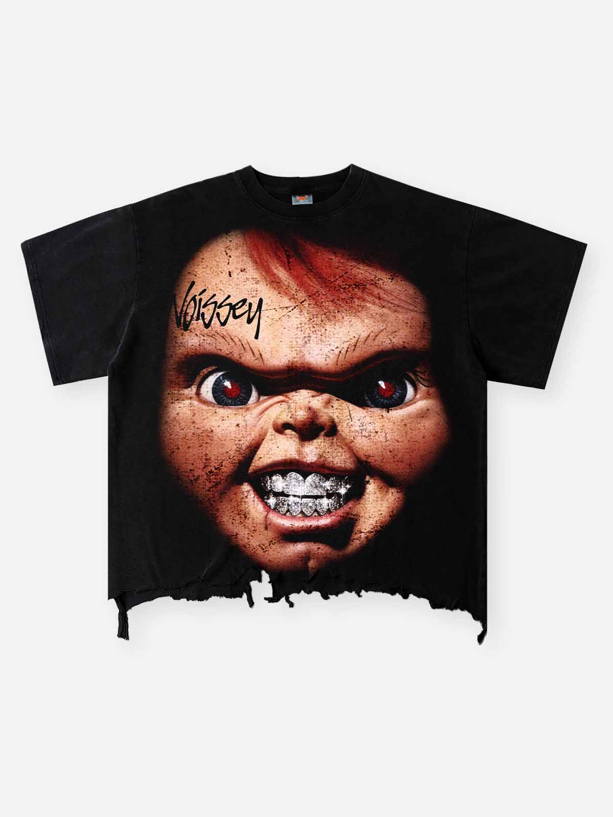 Vintage Chucky Siyah Unisex Tişört