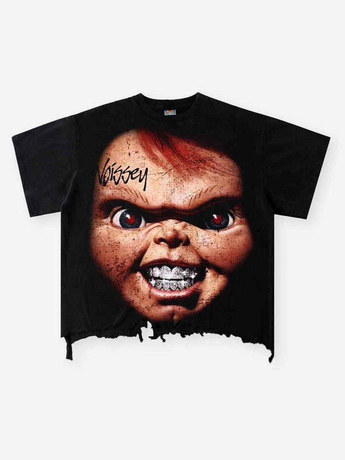 Vintage Chucky Siyah Unisex Tişört