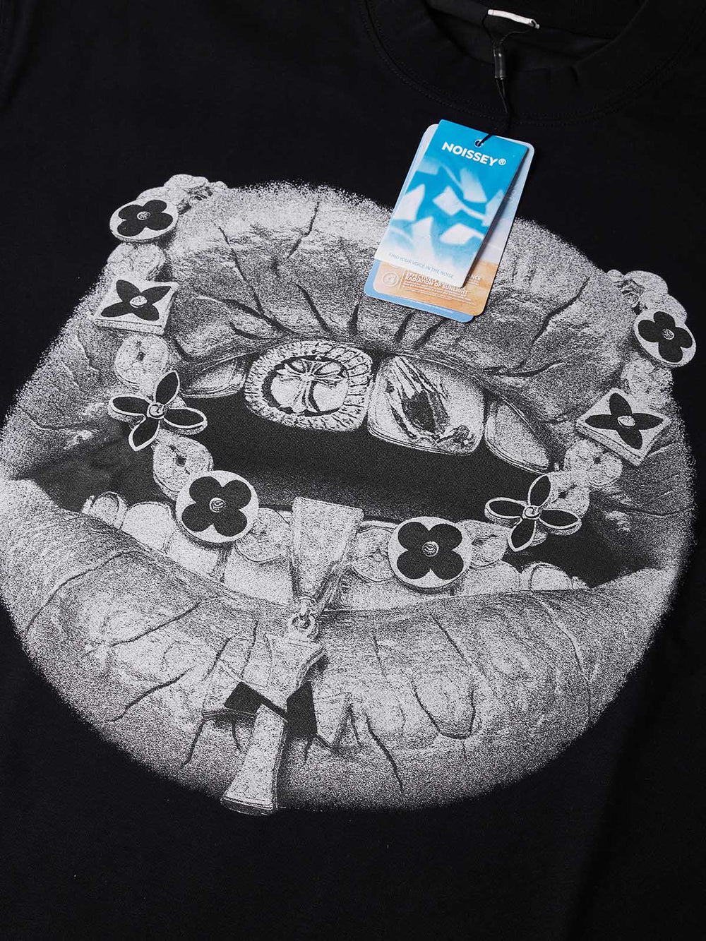 Retro Haç Dudak Beyaz Unisex Tişört