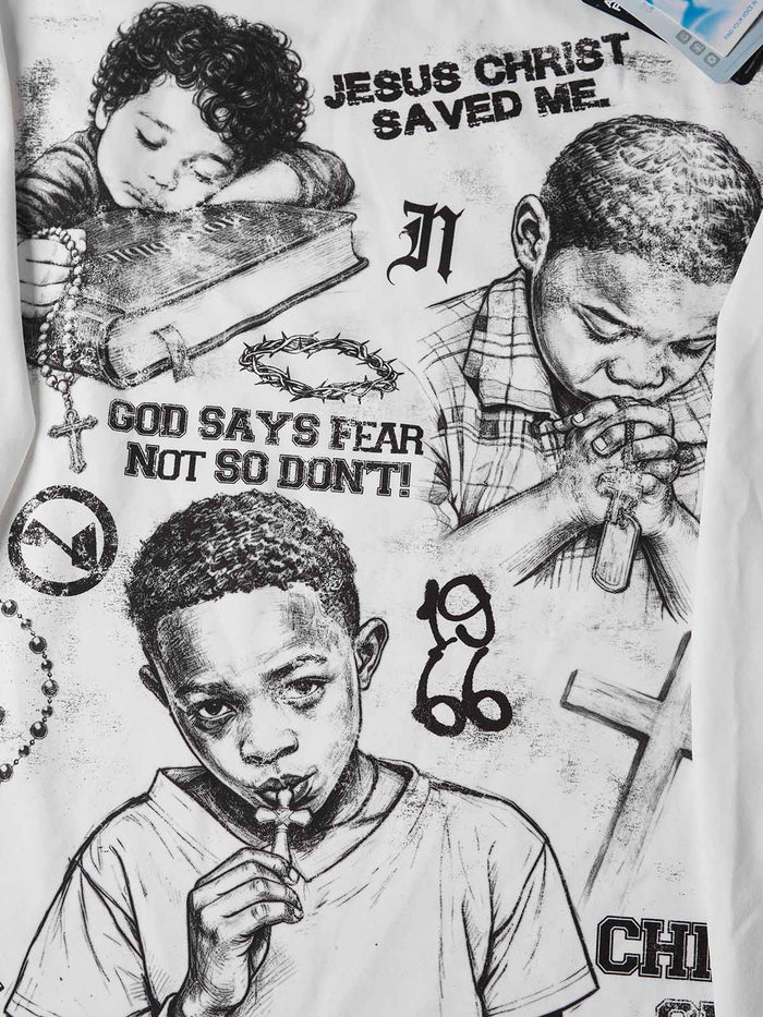 Child of God Beyaz Unisex Uzun Kollu Tişört