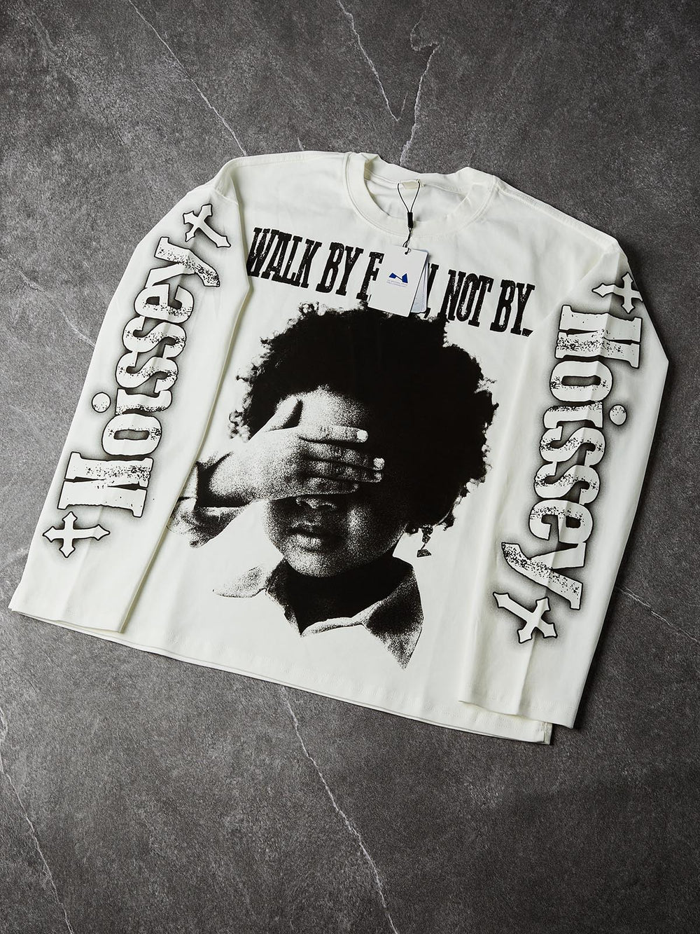 Walk by Faith Unisex Uzun Kollu Tişört