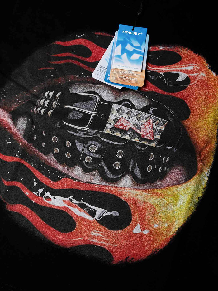 Burnt Out Lips Siyah Unisex Tişört