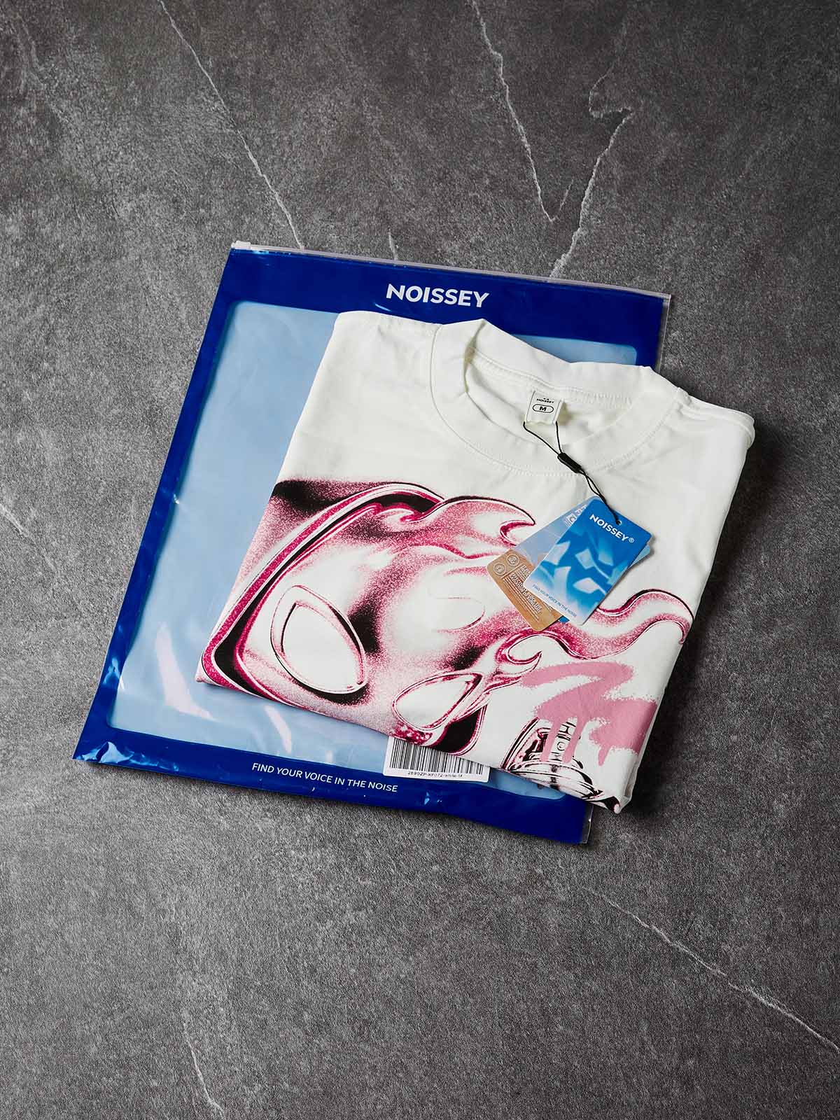Metallic Spray Beyaz Unisex Tişört