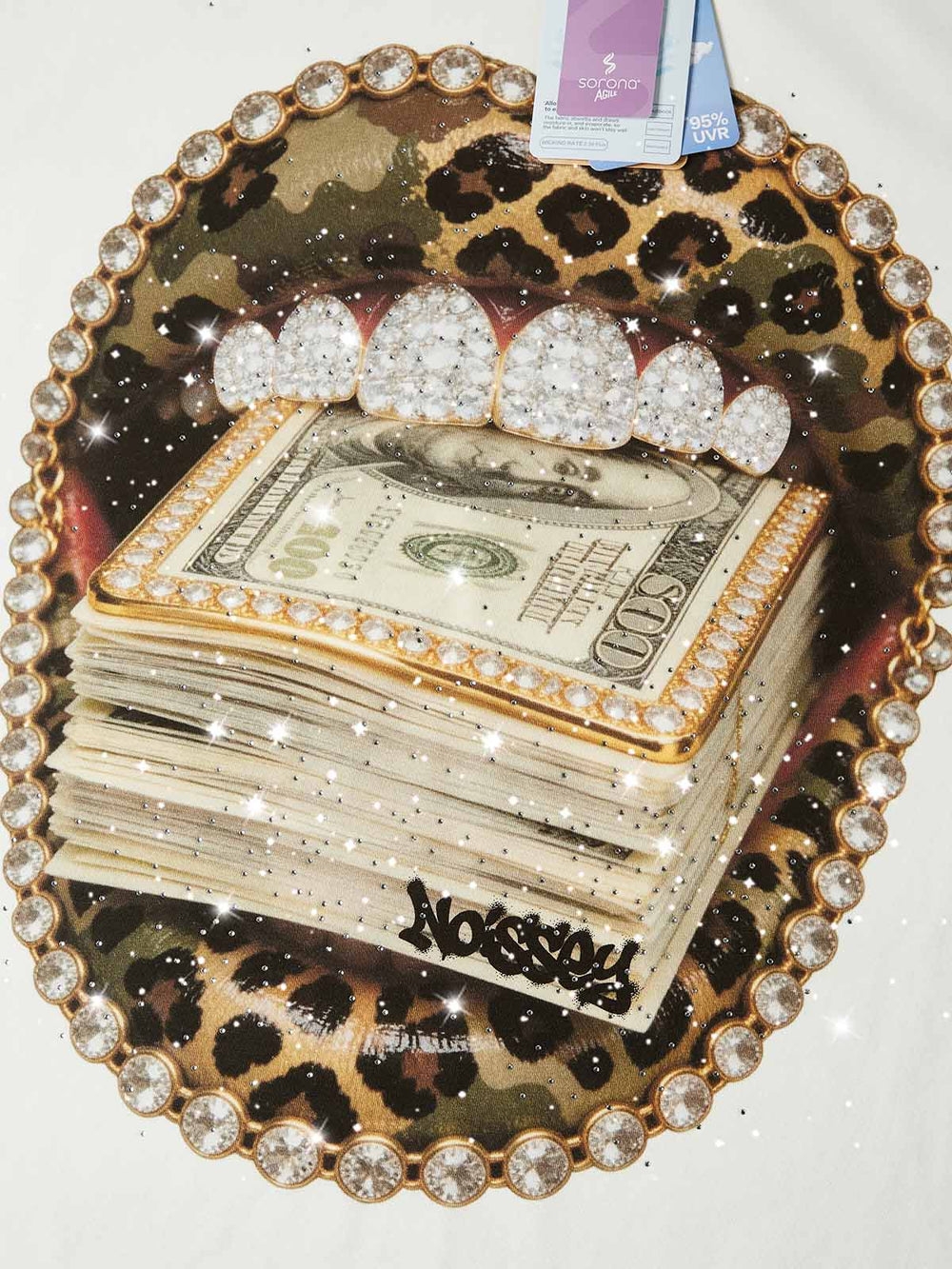 Kamuflaj Leopar Grillz Unisex Tişört