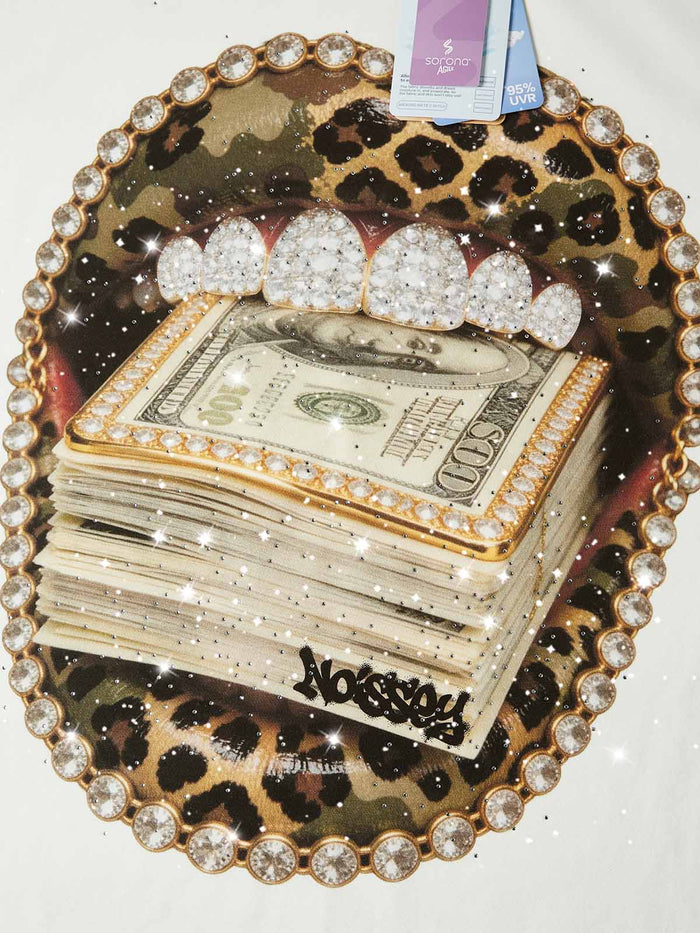 Kamuflaj Leopar Grillz Unisex Tişört
