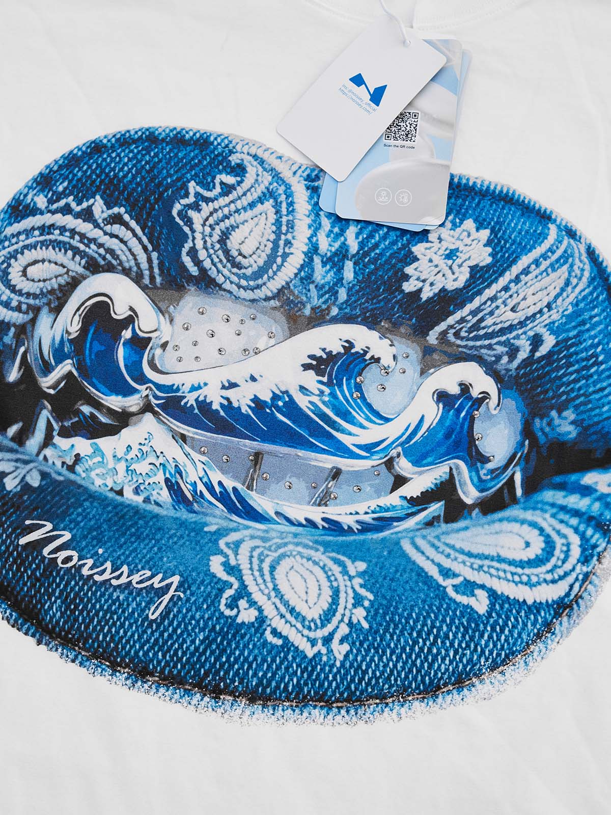 Denim Ukiyo-e Grillz Unisex Tişört