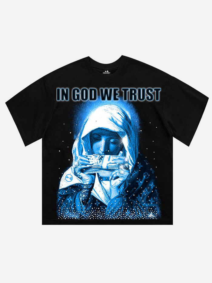 IN GOD WE TRUST Siyah Unisex Tişört
