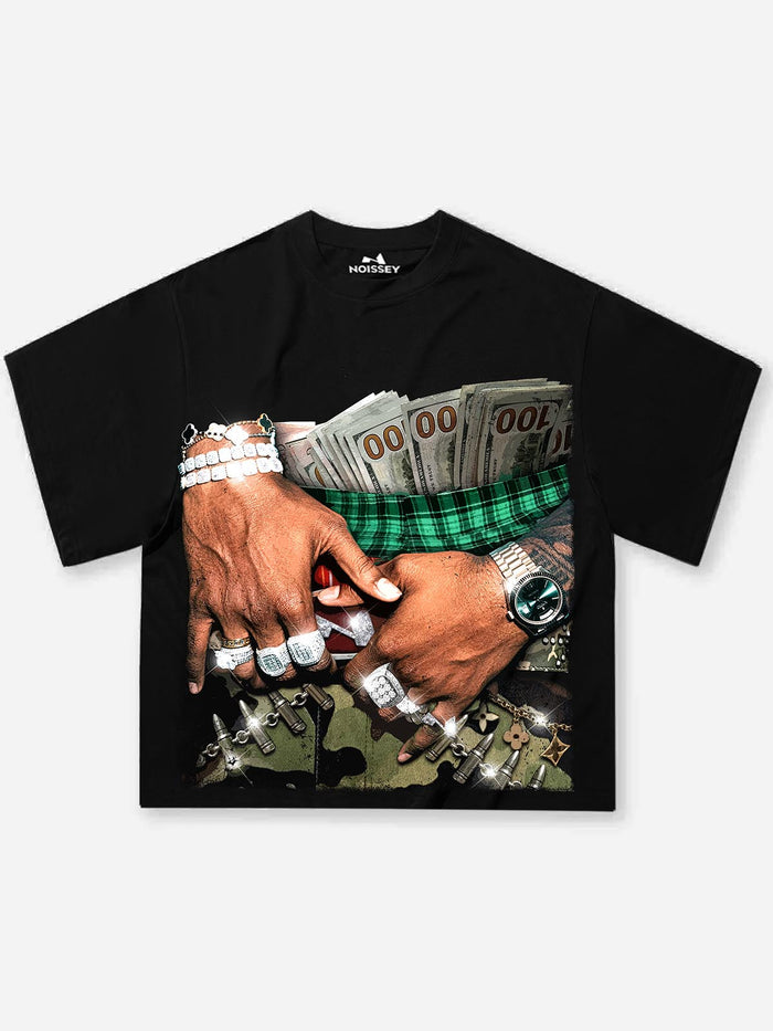 Baggy Camo & Money Unisex Tişört
