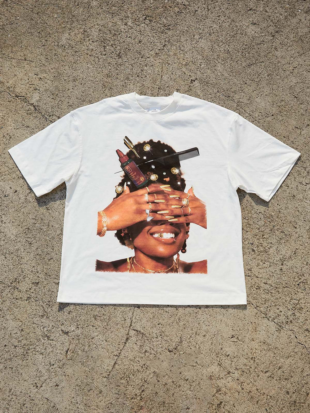 Hustle & Heritage Beyaz Unisex Tişört