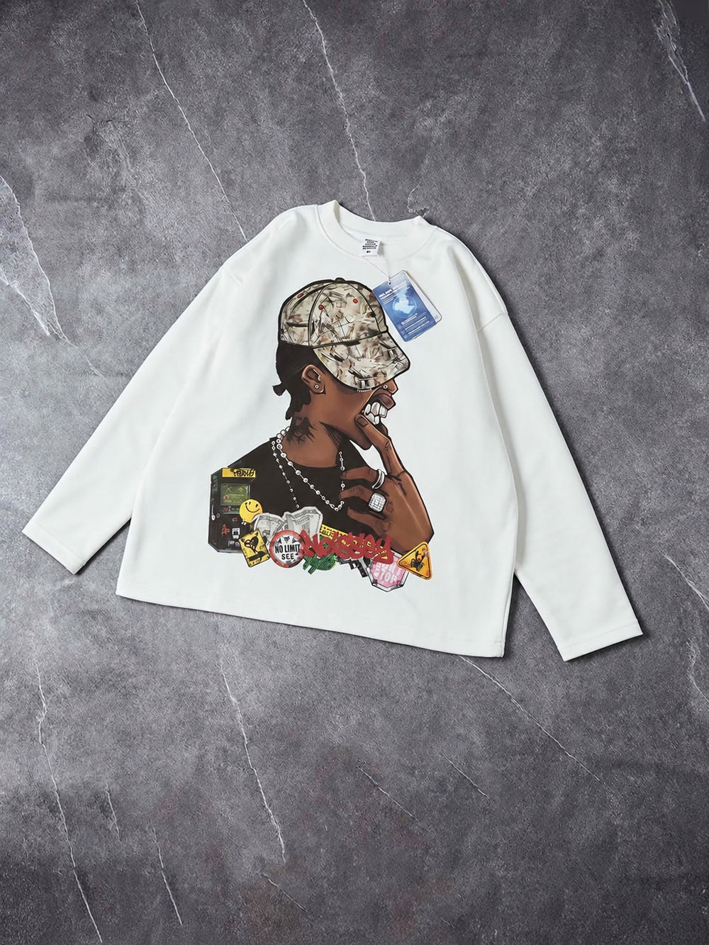 URBAN CAMO Unisex Uzun Kollu Tişört